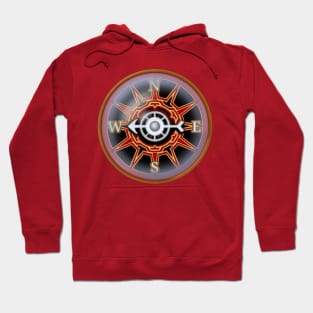 Red & Gold Compass Hoodie